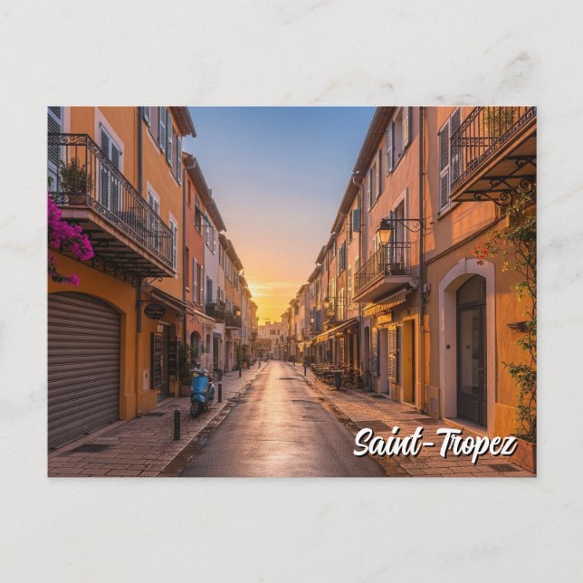 Cartão postal santo Viagem Tropez França (Frente)