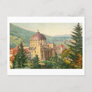Cartão Postal Santo Vintage Blaise Abbey na Alemanha