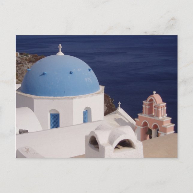 Cartão Postal Santorini (Frente)