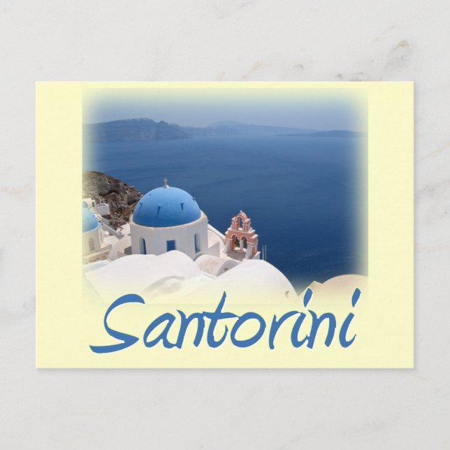 Cartão Postal Santorini (Frente)