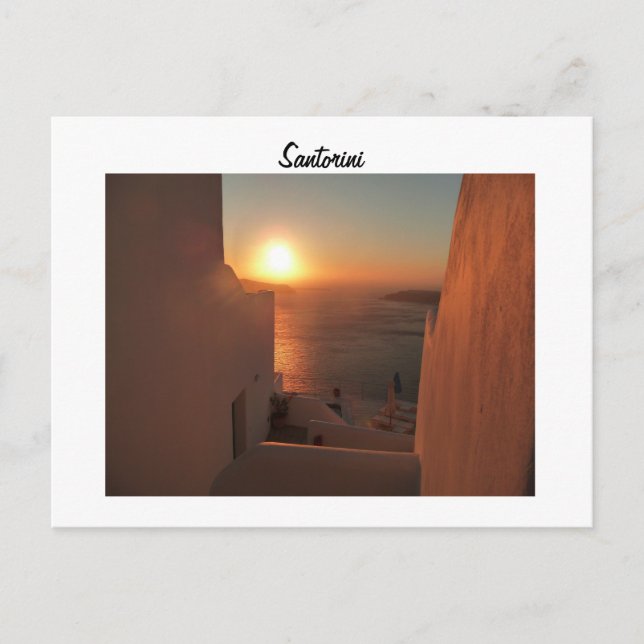 Cartão Postal Santorini (Frente)