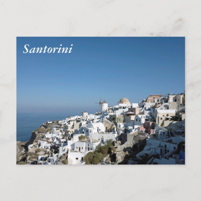 Cartão Postal Santorini (Frente)