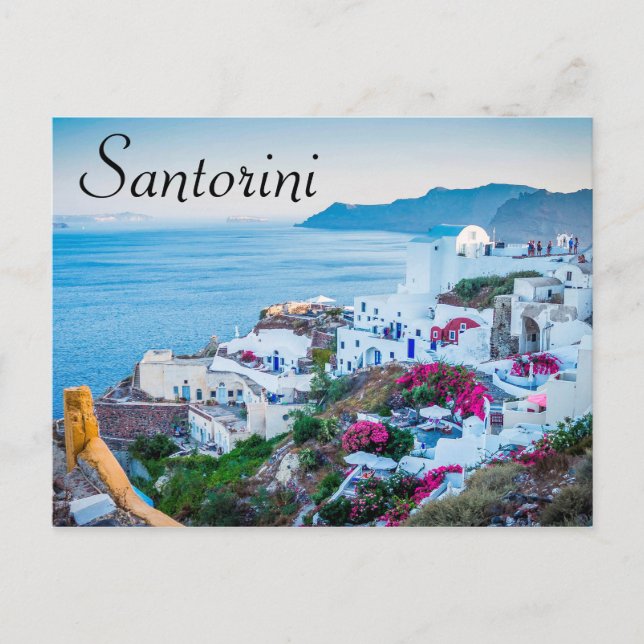 Cartão Postal Santorini (Frente)