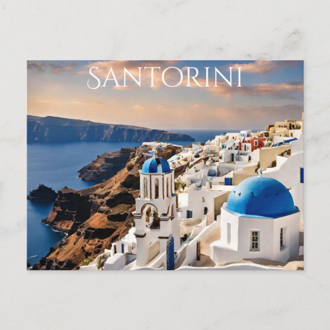 Cartão Postal Santorini (8) (Frente)