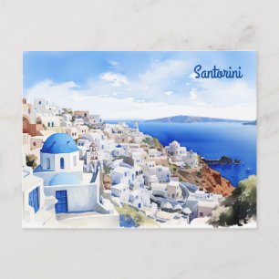 Cartão Postal Santorini Grécia