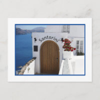 SANTORINI, GRÉCIA/ARQUITETURA BRANCA TÍPICA/MAR