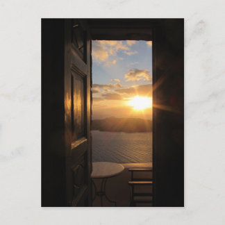 Cartão Postal Santorini Sunset