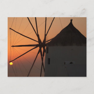 Cartão Postal Santorini Sunset
