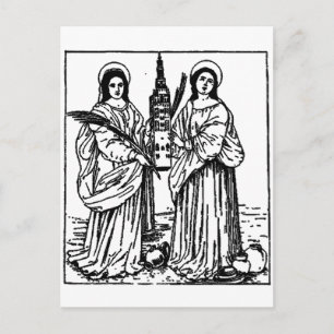 Cartão Postal Santos Justa e Rufina patrões de Sevilha