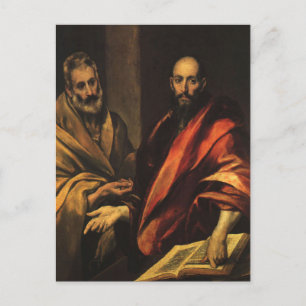 Cartão Postal Santos Pedro e Paulo por El Greco