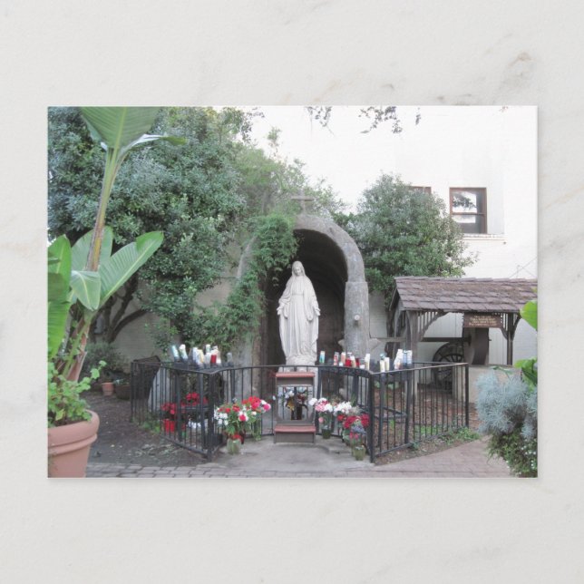 Cartão Postal Santuário da Mãe Abençoada, Ventura Mission (Frente)