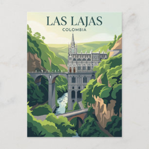 Cartão Postal Santuário de Las Lajas Colômbia