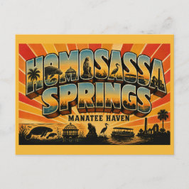 Cartão Postal Santuário de Manatim do Homosassa Springs Flórida