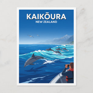 Cartão Postal Santuário de Vida Marinha de Kaikōura Nova Zelândi