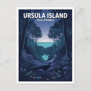 Cartão Postal Santuário de Vida Selvagem da Ilha Ursula Rizal Fi
