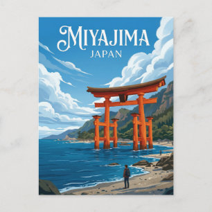 Cartão Postal Santuário Itsukushima Japão