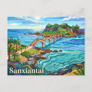 Cartão Postal Sanxiantai, Taitung, Taiwan
