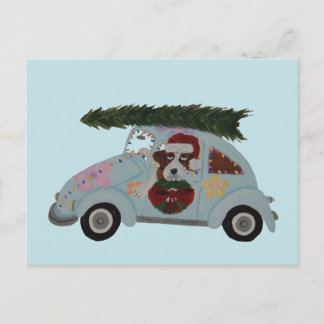 Cartão Postal São Bernardo em carro hippie no Natal