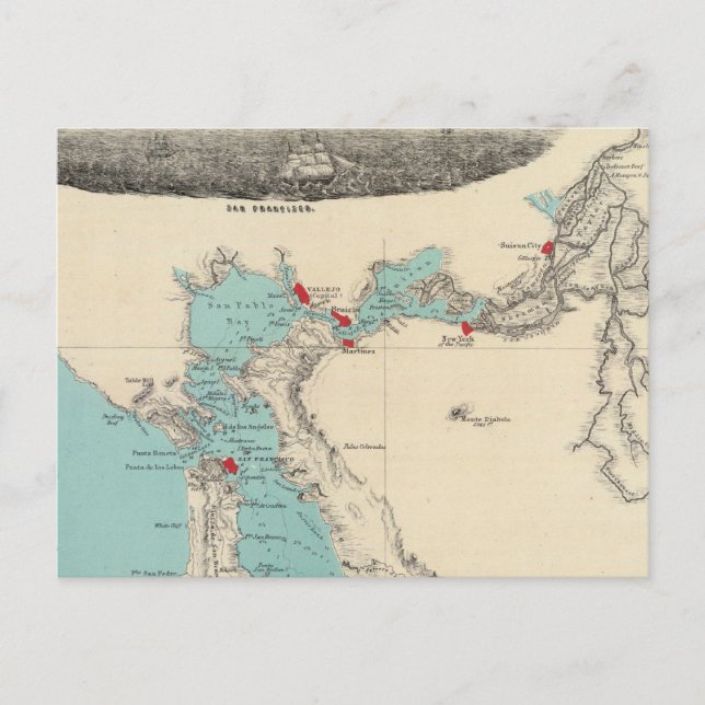 Cartão Postal São Francisco a Sacramento (Frente)