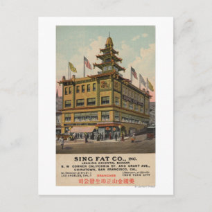 Cartão Postal São Francisco, CAChinatown AdSing Fat Co.