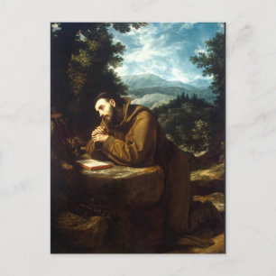 Cartão Postal São Francisco de Assis Frade Católico