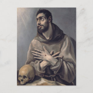 Cartão Postal São Francisco em Êxtase por El Greco