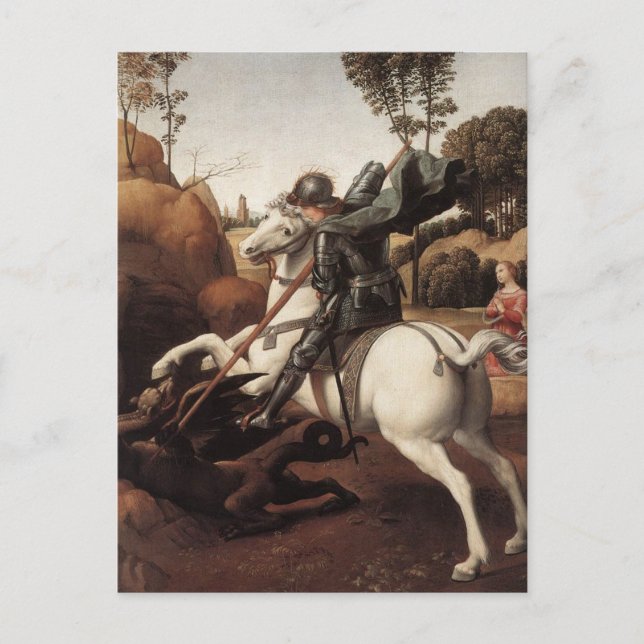 Cartão Postal São Jorge e o Dragão (Frente)