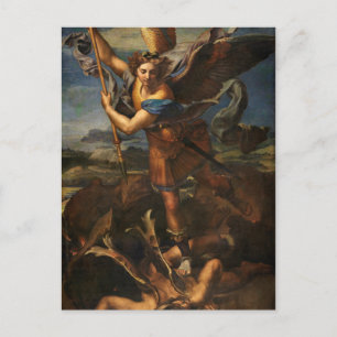 Cartão Postal São Miguel Vencendo Satanás