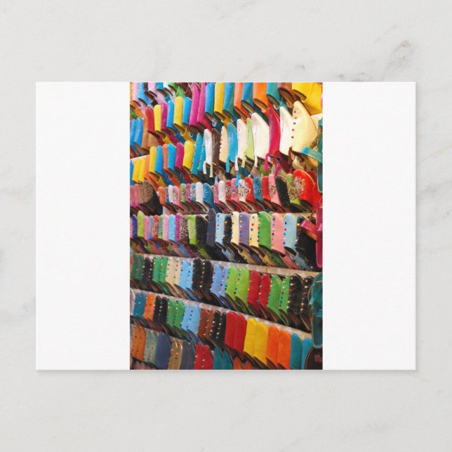 Cartão Postal Sapatos Marroquinos (Frente)