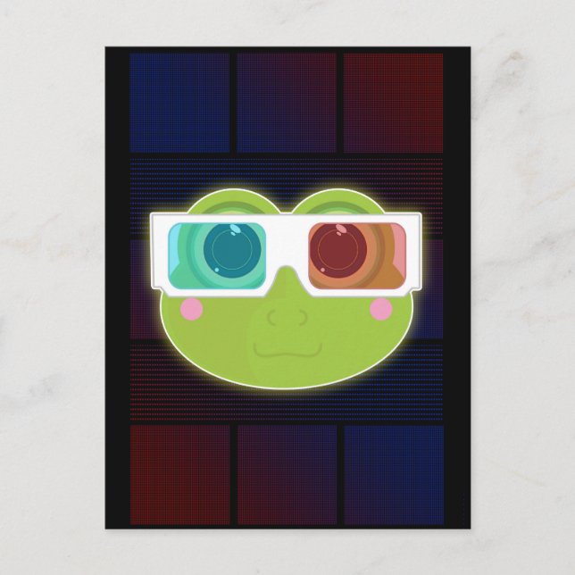 Cartão Postal sapo 3D (Frente)