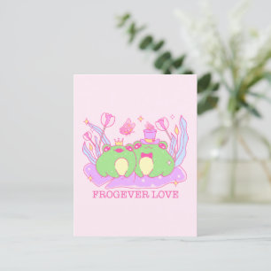 Cartão Postal Sapo Bonito - Amor Frogever