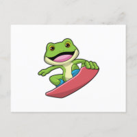 Sapo como Snowboarder com Snowboard