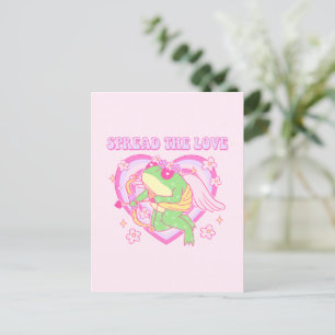 Cartão Postal Sapo Cute Cupid - Espalhe o Amor