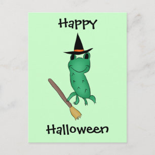 Cartão Postal Sapo de Halloween da Cassie