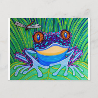 Cartão Postal Sapo de olhos claros