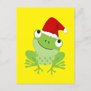 Cartão Postal Sapo do Papai Noel