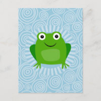 Sapo Engraçado - Sapo Bonito no Azul
