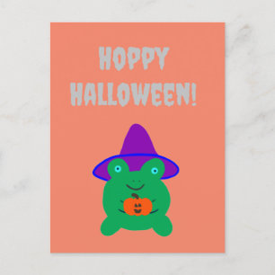 Cartão Postal Sapo Halloween