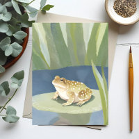 Sapo Mal-Humorado | Aquarela do Lago de Folhas de