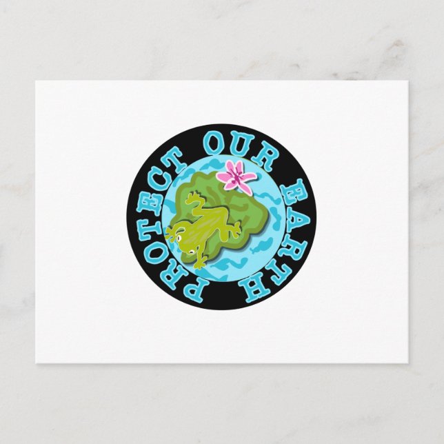 Cartão Postal Sapo Protege a Nossa Terra (Frente)
