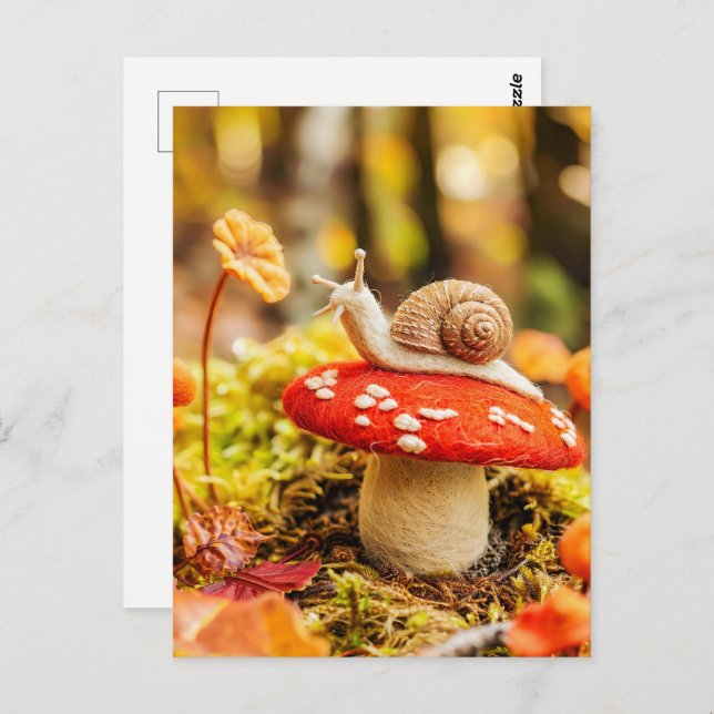 Cartão Postal Sapo Salgado Sobre O Cogumelo Ágico Voador (Frente/Verso)