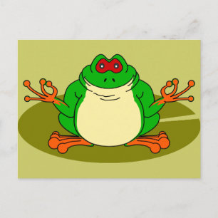 Cartão Postal Sapo Yoga