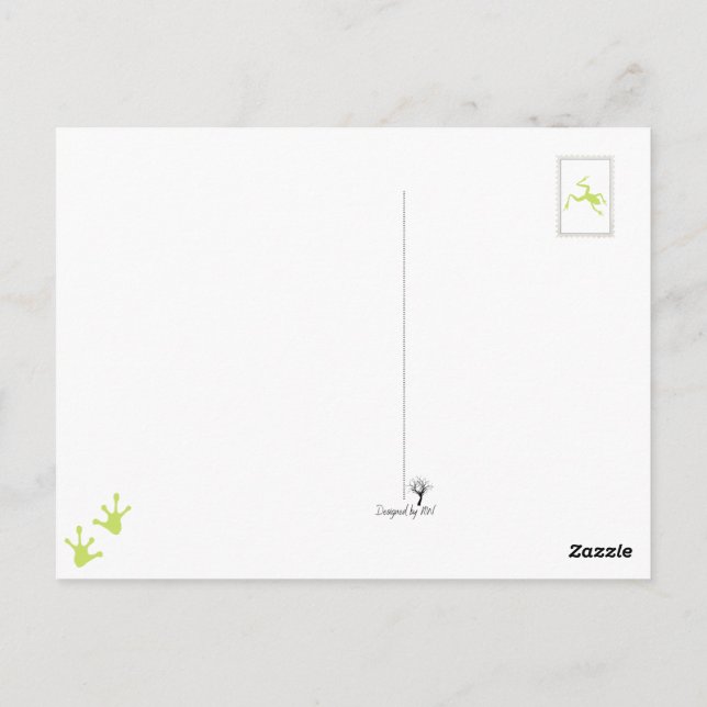 Cartão Postal Sapos que ribam a personalidade (Verso)