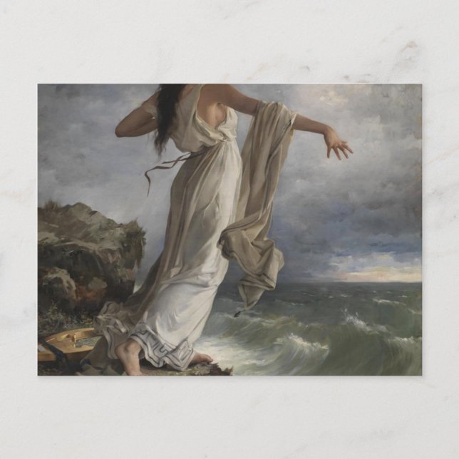 Cartão Postal Sappho Por Miquel Carbonell I Selva (1854-1896) (Frente)