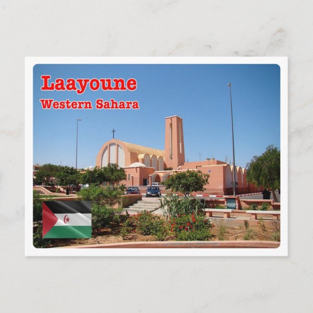 Cartão Postal Sara Ocidental - Laayoune - (Frente)