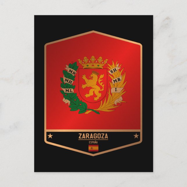 Cartão Postal Saragoça (Frente)