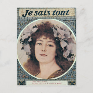 Cartão Postal Sarah Bernhardt em Gismonda