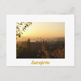 Cartão Postal Sarajevo de manhã