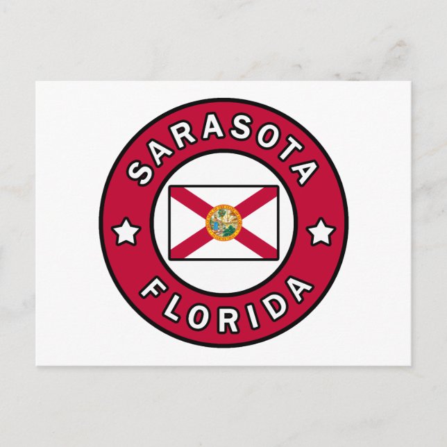 Cartão Postal Sarasota Flórida (Frente)