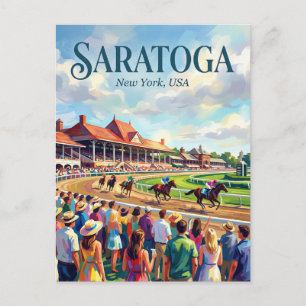 Cartão Postal Saratoga Springs, Nova York EUA